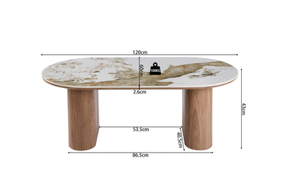 NEW - Salontafel 'Evora'  Glanzend Steen Pandora (2c) - foto 7