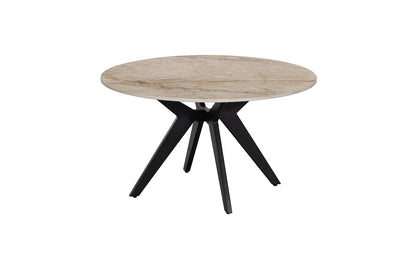 NEW - Salontafel 'Apollo' 80 cm Rond Glanzend Steen Shakespear beige (2c) - foto 4