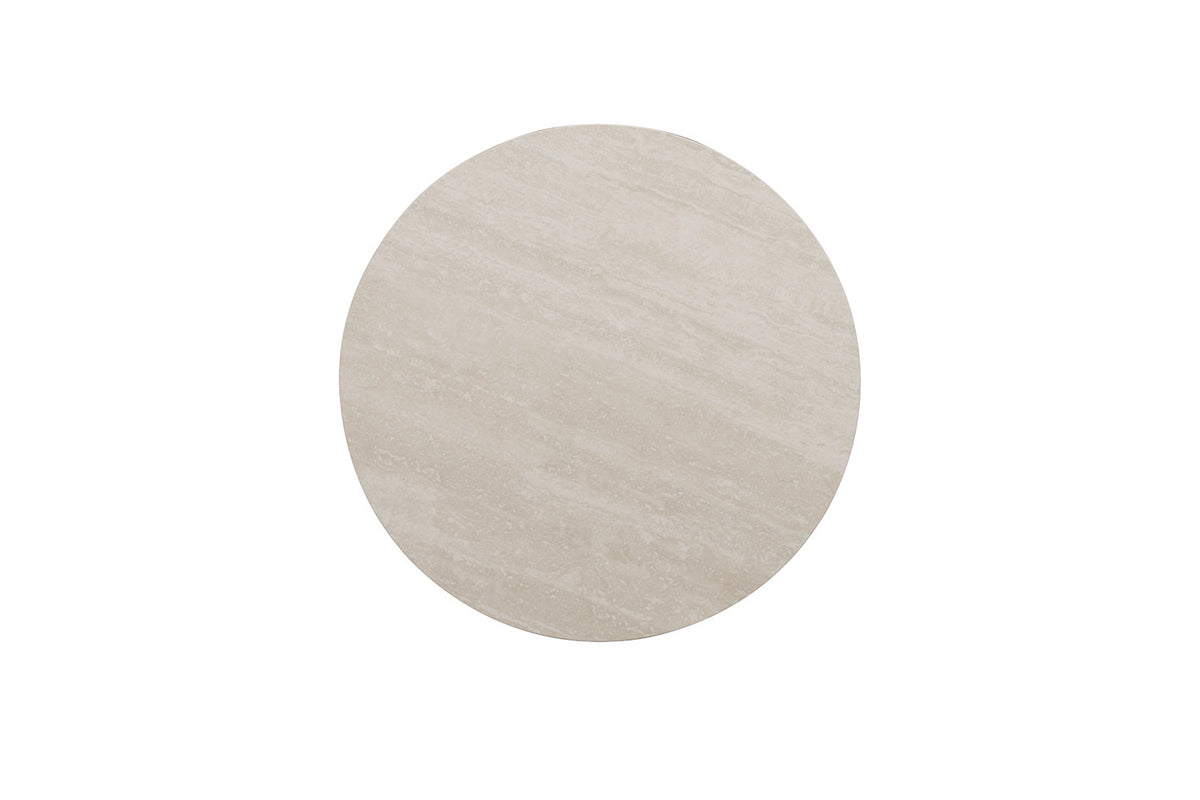 NEW - Salontafel 'Apollo' 80 cm Rond Steen Baroque Grijs (2c) - foto 5