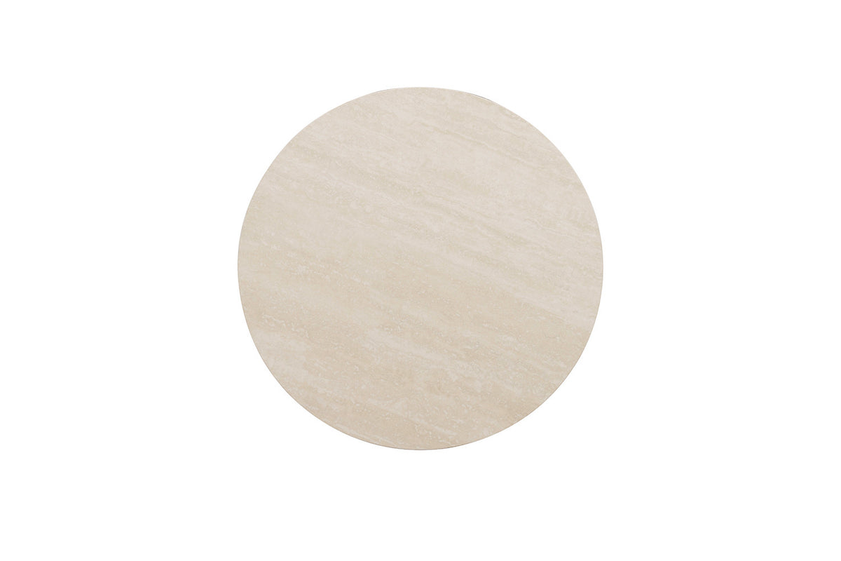 NEW - Salontafel 'Apollo' 80 cm Rond Steen Baroque beige (2c) - foto 5