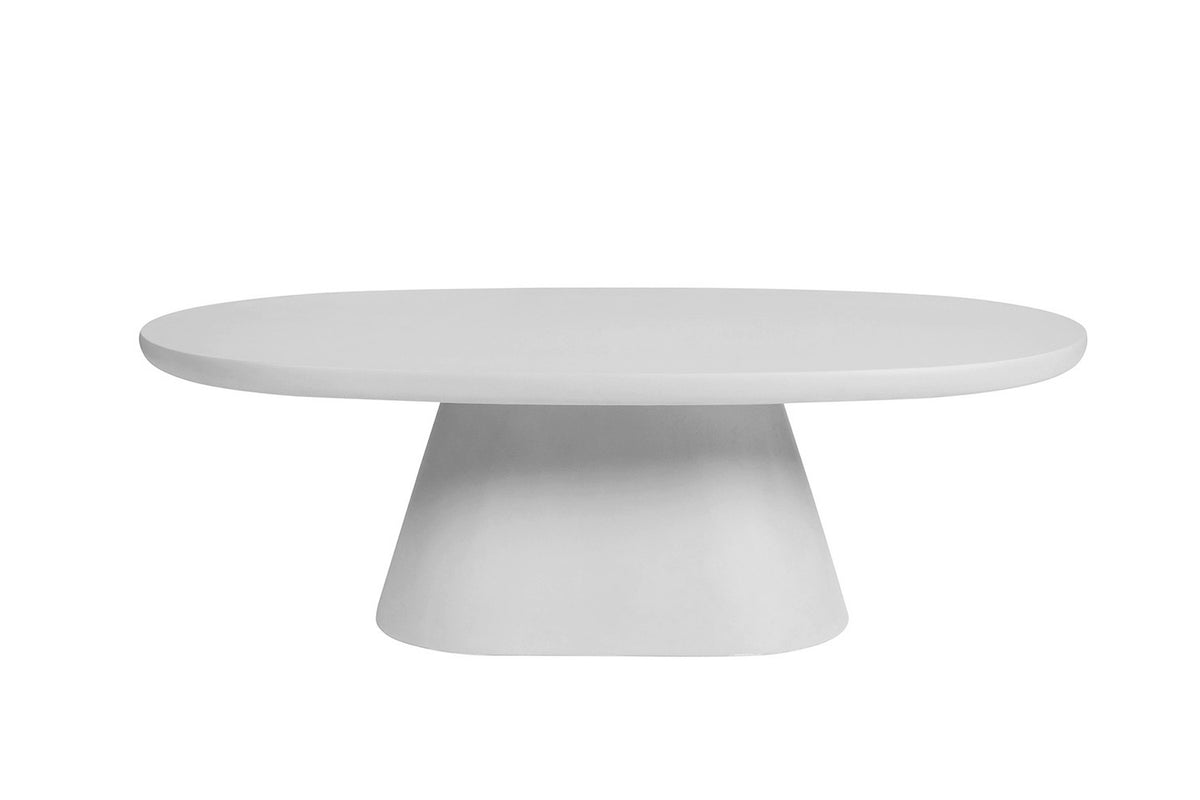 Salontafel 'Tavira' 120 cm Ovaal Cement Ecru (2c) - foto 6