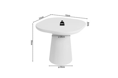 Salontafel 'Tavira' 55 cm Ovaal Cement Ecru (2c) - foto 9