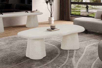 Salontafel 'Faro' 130 cm Organisch Cement (2c) - foto 2
