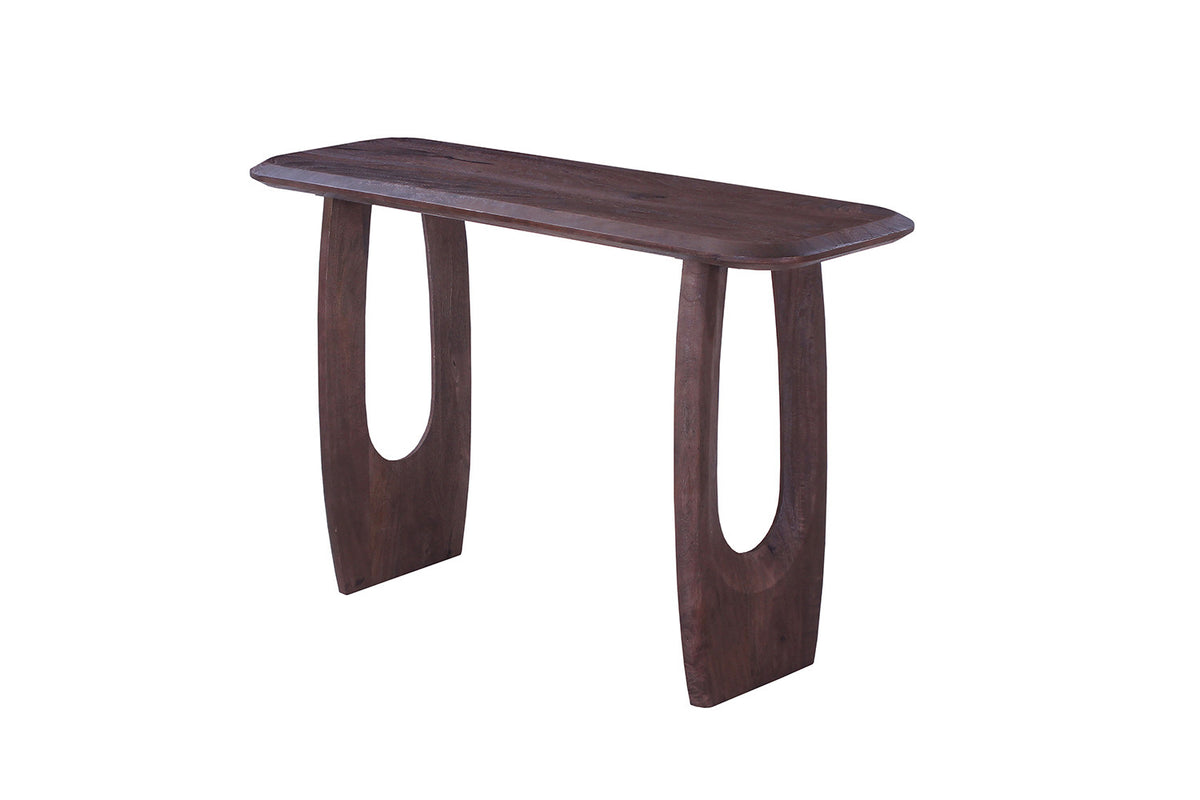 NEW - Console 'Braga' Deens Ovaal Mango hout Donkerbruin (1c) - foto 6