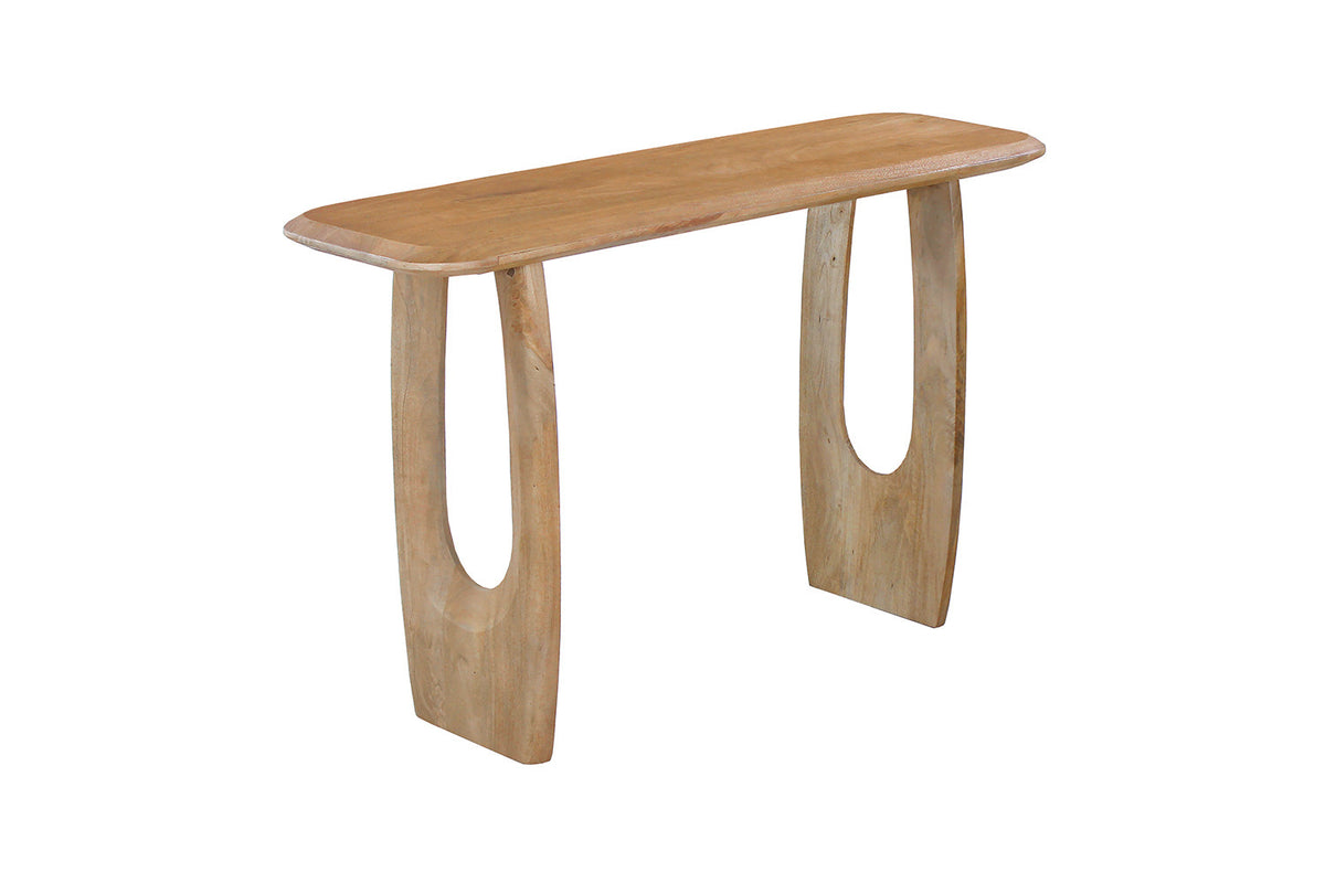 NEW - Console 'Braga' Deens Ovaal Mango hout Amandel (1c) - foto 5