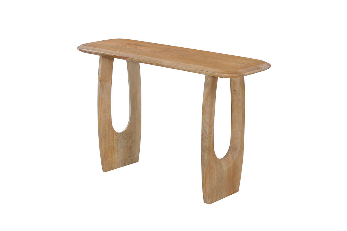 NEW - Console 'Braga' Deens Ovaal Mango hout Amandel (1c) - foto 6