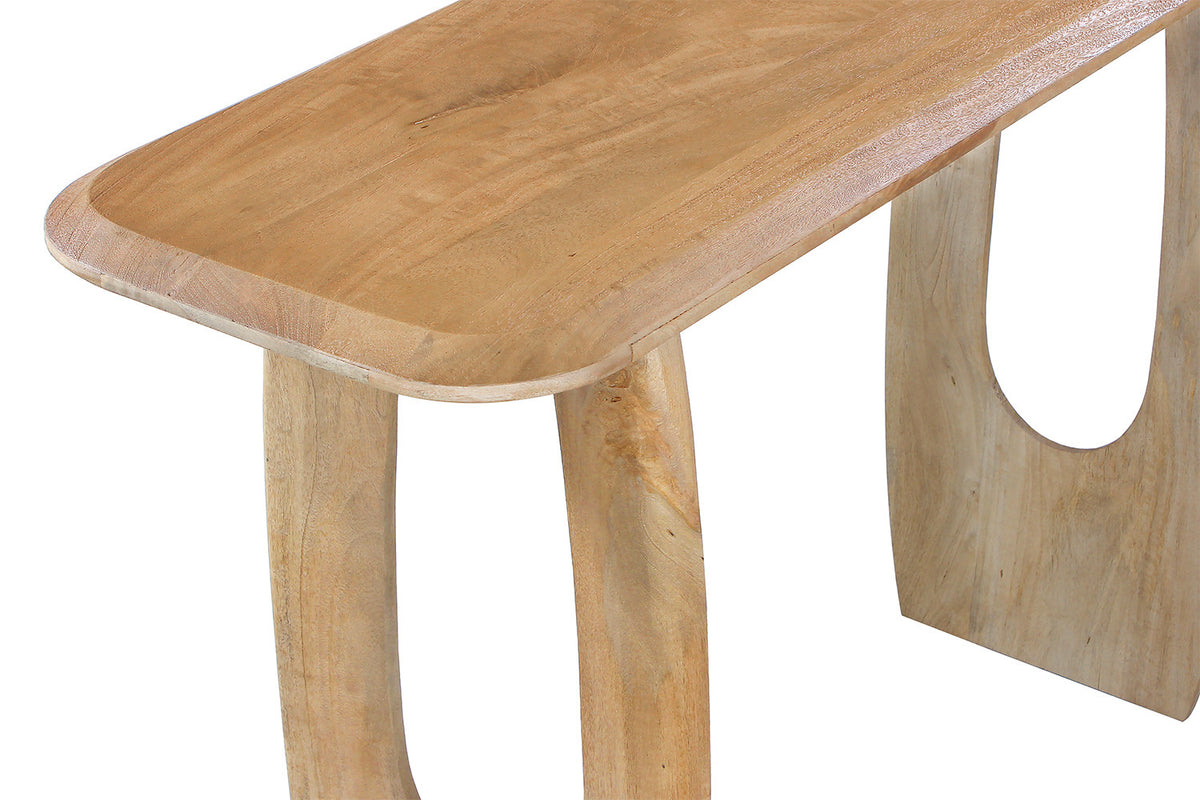 NEW - Console 'Braga' Deens Ovaal Mango hout Amandel (1c) - foto 7