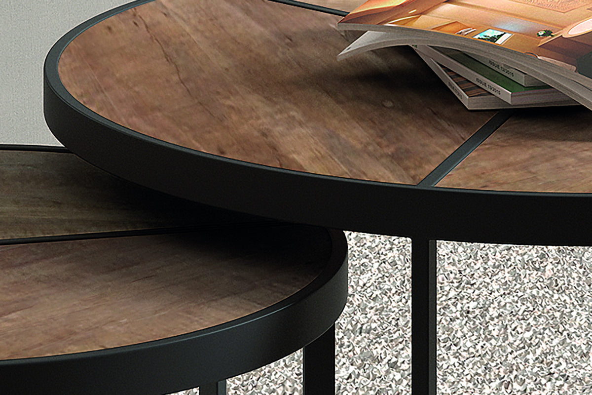 Salontafel 'Laveu' 2-delig Mango hout (1c) - foto 2