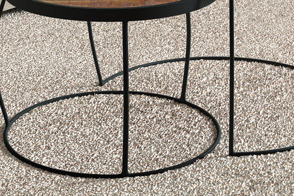 Salontafel 'Lars' 2-delig Mango hout (1c) - foto 4