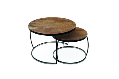 Salontafel 'Lars' 2-delig Mango hout (1c) - foto 5