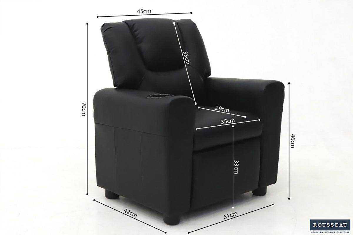 Mini-Relax 'Renée' manueel verstelbaar PU Zwart (1c) - foto 7