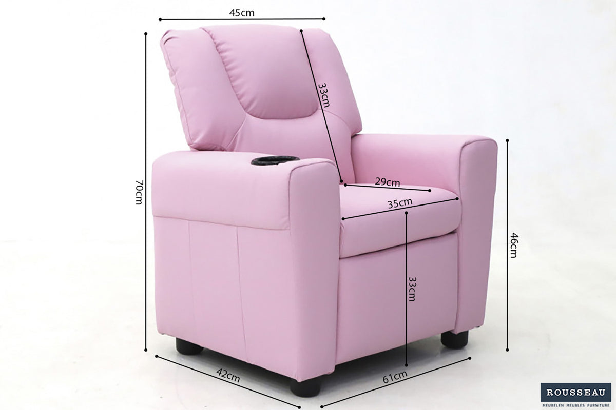 Mini-Relax 'Renée' manueel verstelbaar PU Roze (1c) - foto 10
