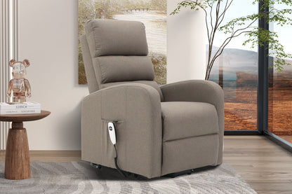 Electrische relax met lift 'Bruges' Stof Taupe (1c)