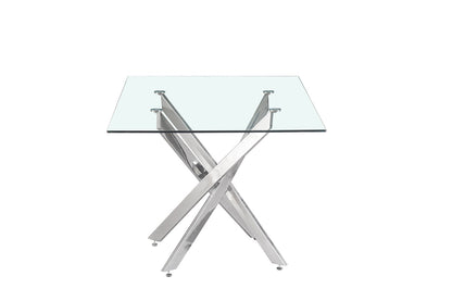 Tafel 'Lasi' 160 cm Glas, Poten Chroom (2c) - foto 5