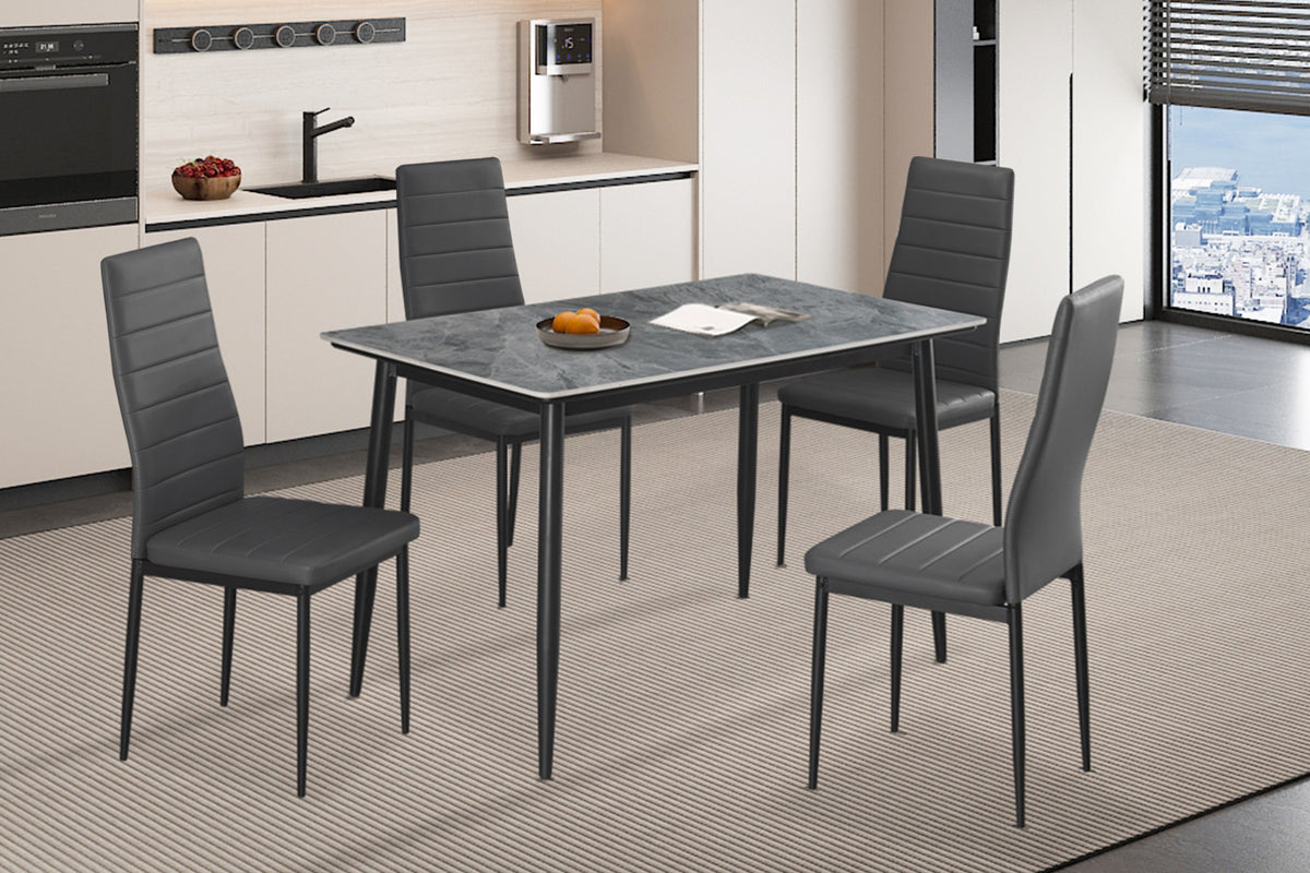 Tafel 'Kenzo' 120 cm Rechthoekig Steen Grijs (2c) - foto 2