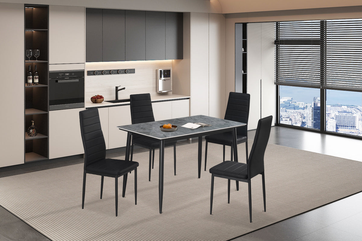 Tafel 'Kenzo' 120 cm Rechthoekig Steen Grijs (2c) - foto 4