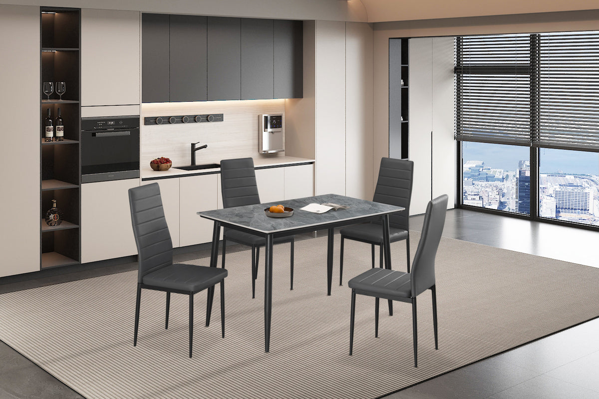 Tafel 'Kenzo' 120 cm Rechthoekig Steen Grijs (2c) - foto 5