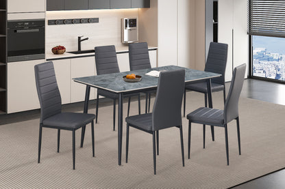 Tafel 'Kenzo' 140 cm Rechthoekig Steen Grijs (2c) - foto 2