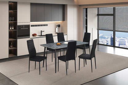 Tafel 'Kenzo' 140 cm Rechthoekig Steen Grijs (2c) - foto 4