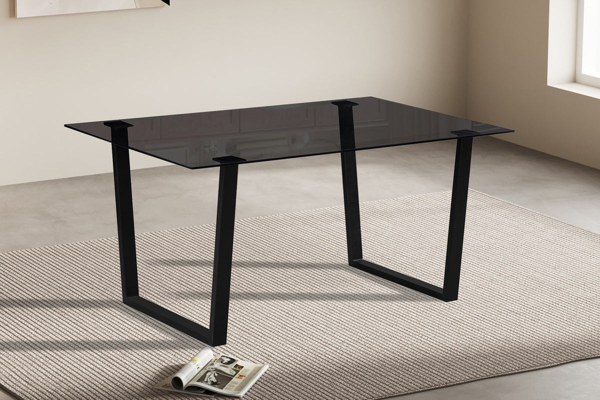 NEW - Tafel 'Boaz' 150 cm Rechthoekig Glas (2c) - foto 2