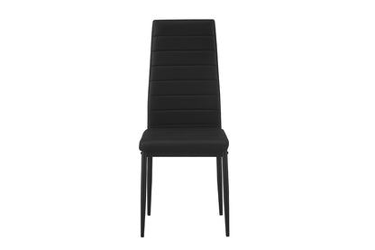Set van 4 stoelen 'Cato/Kenzo' PU Zwart (1c) - foto 6