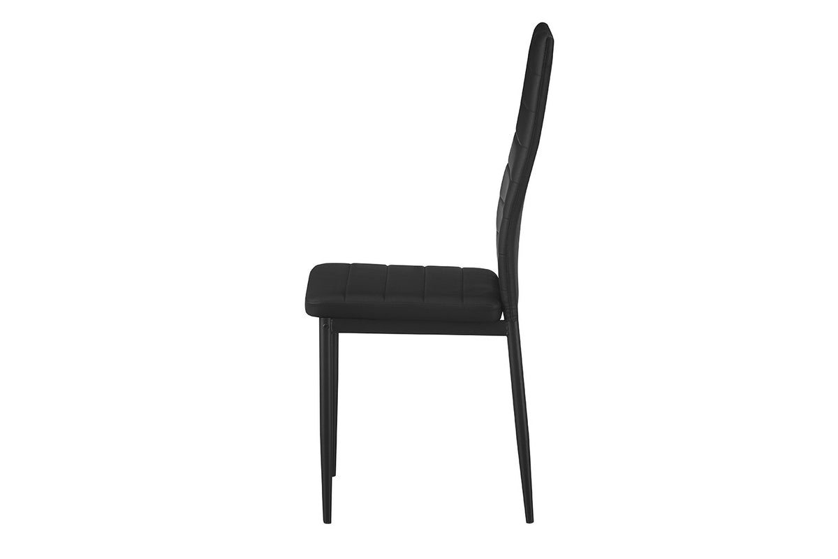 Set van 4 stoelen 'Cato/Kenzo' PU Zwart (1c) - foto 7