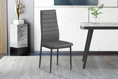 Set van 4 stoelen 'Cato/Kenzo' PU Grijs (1c) - foto 2