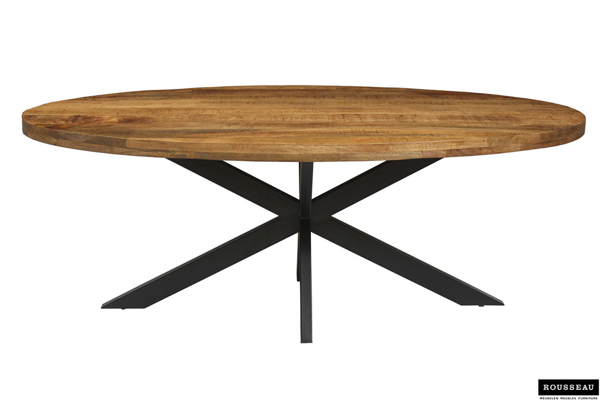 Tafel 'Alexa' 200 cm Ovaal Mango hout (2c) - foto 2