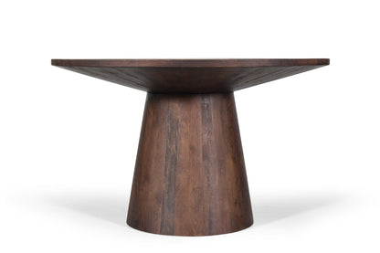 Tafel 'Tommy' 130 cm Rond Mango hout  Bruin (2c) - foto 3