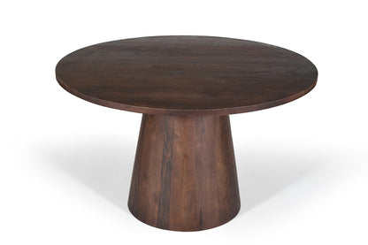 Tafel 'Tommy' 130 cm Rond Mango hout  Bruin (2c) - foto 4