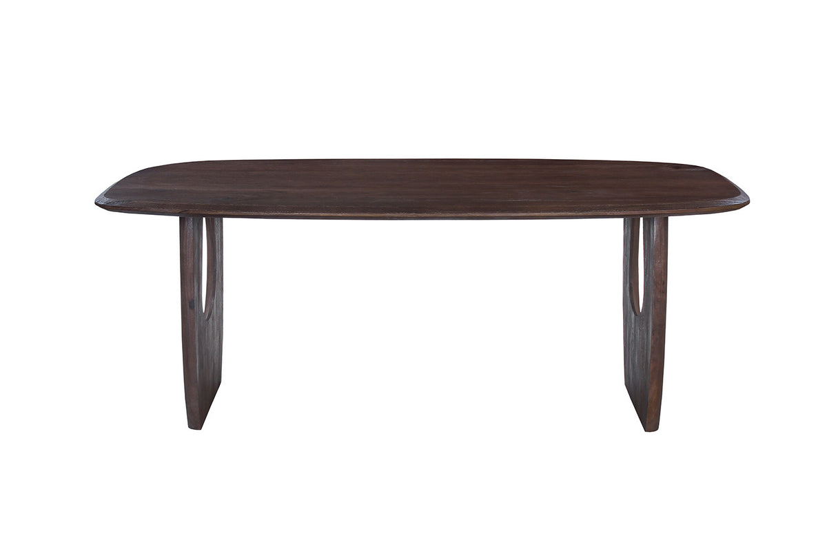 NEW - Tafel 'Braga' Deens Ovaal Mango hout Donkerbruin (2c) - foto 4