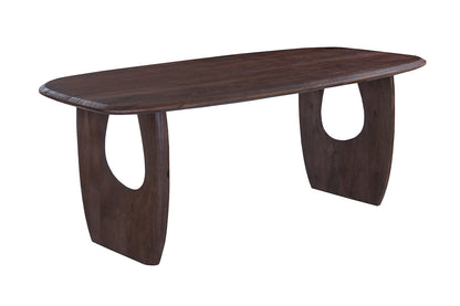 NEW - Tafel 'Braga' Deens Ovaal Mango hout Donkerbruin (2c) - foto 5