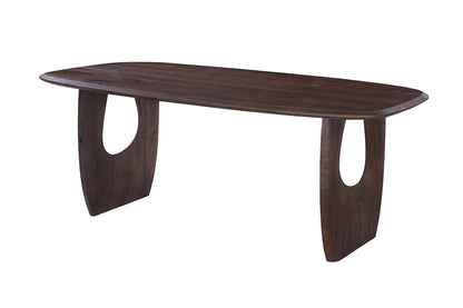 NEW - Tafel 'Braga' Deens Ovaal Mango hout Donkerbruin (2c) - foto 6
