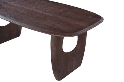 NEW - Tafel 'Braga' Deens Ovaal Mango hout Donkerbruin (2c) - foto 7