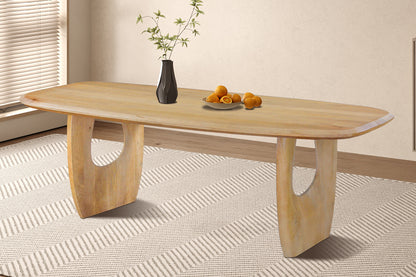 NEW - Tafel 'Braga' Deens Ovaal Mango hout Amandel (2c) - foto 2