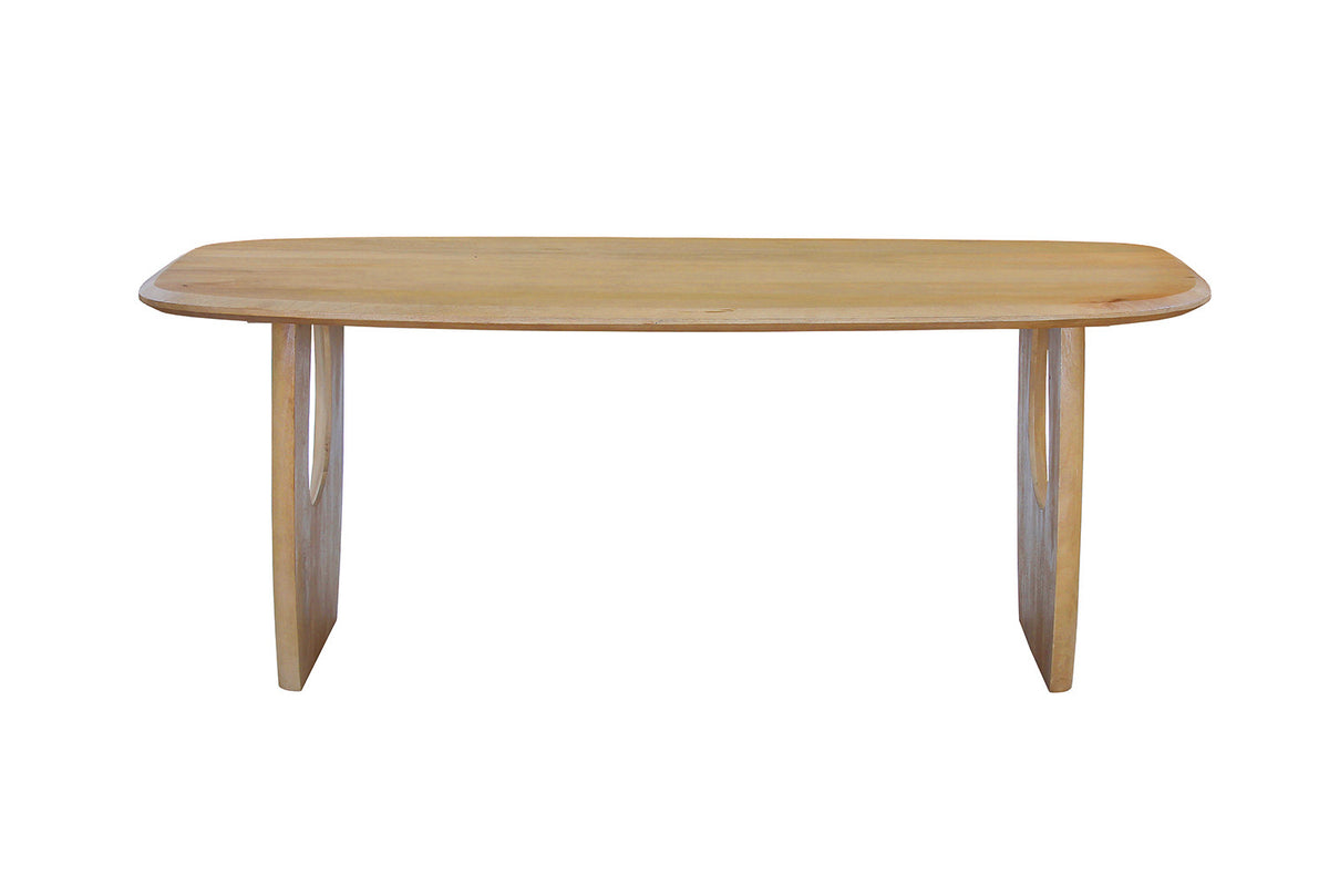 NEW - Tafel 'Braga' Deens Ovaal Mango hout Amandel (2c) - foto 4