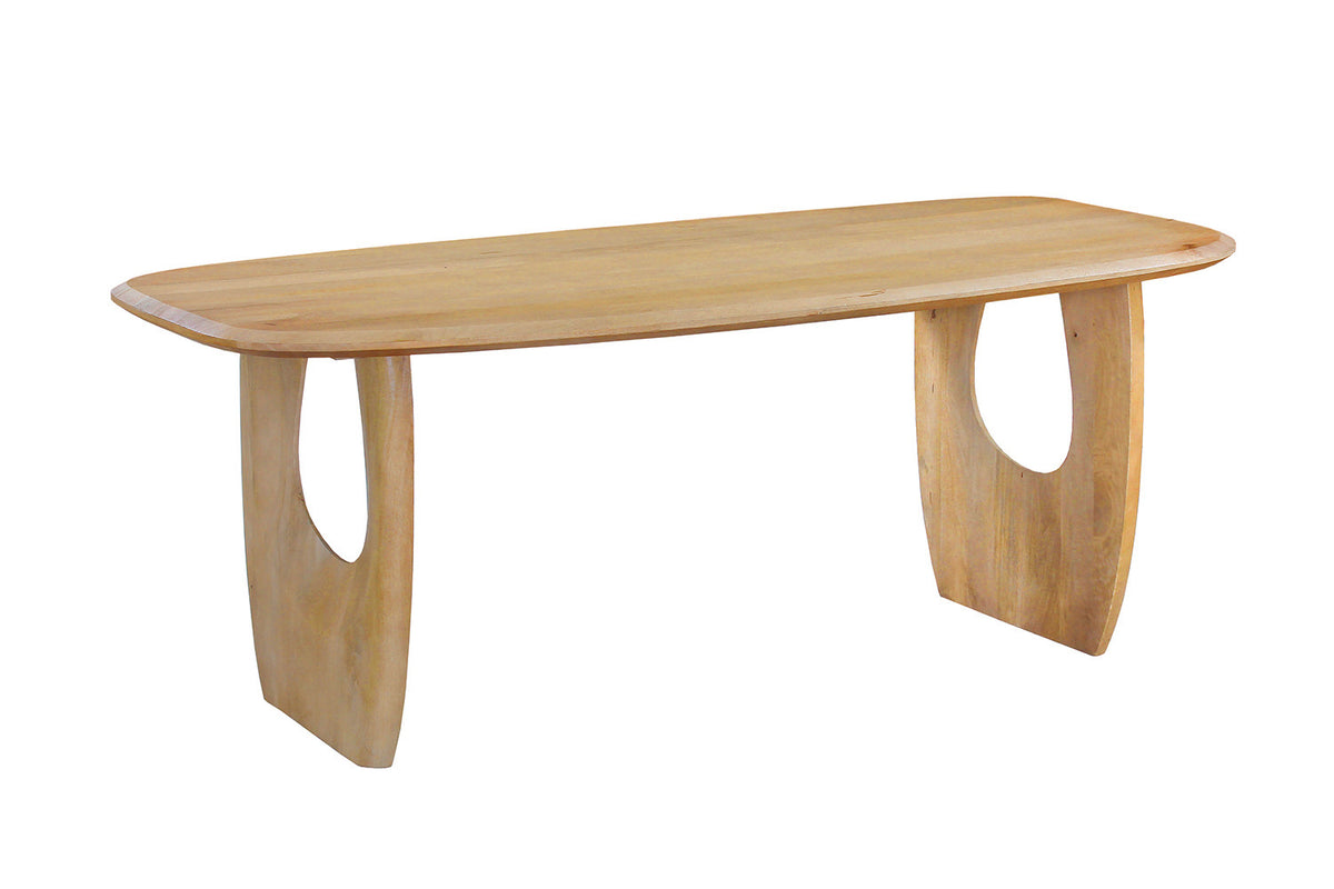 NEW - Tafel 'Braga' Deens Ovaal Mango hout Amandel (2c) - foto 5