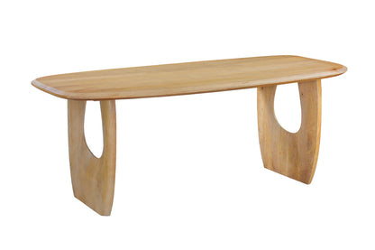 NEW - Tafel 'Braga' Deens Ovaal Mango hout Amandel (2c) - foto 5