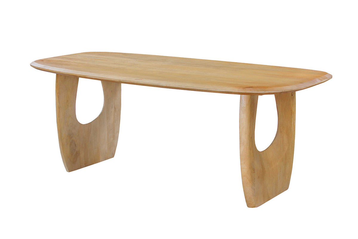 NEW - Tafel 'Braga' Deens Ovaal Mango hout Amandel (2c) - foto 6
