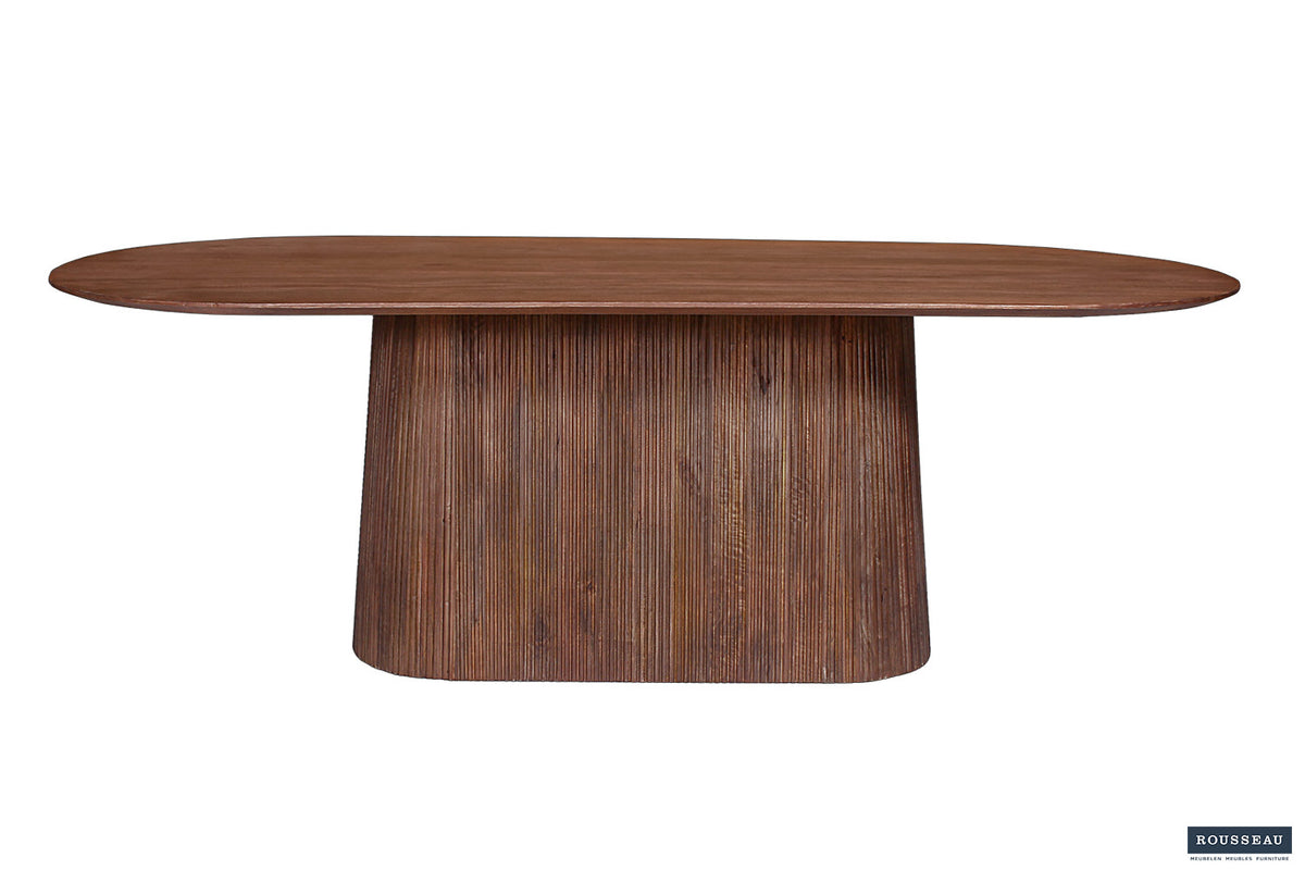 Tafel 'Miguel' 230 cm Ovaal Mango hout Lichtbruin (2c) - foto 2