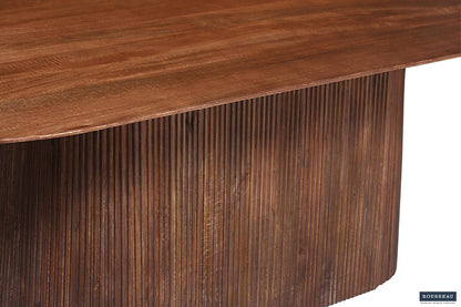 Tafel 'Miguel' 230 cm Ovaal Mango hout Lichtbruin (2c) - foto 5