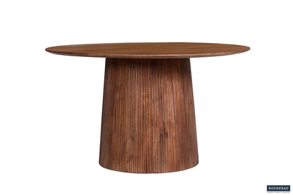 Tafel 'Miguel' 130 cm Rond Mango hout Lichtbruin (2c) - foto 2