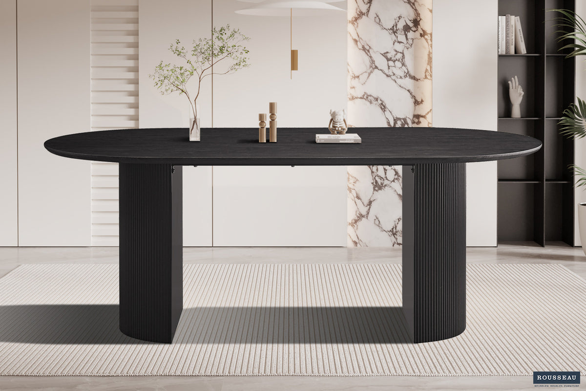 Tafel 'Lagos' 200 cm Ovaal Decor Donkerbruin (2c) - foto 2