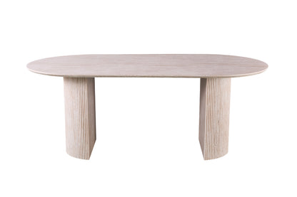 Tafel 'Lagos' 200 cm Ovaal Decor Travertin Beige (2c) - foto 3