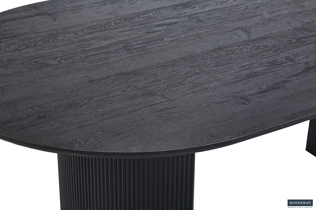 Tafel 'Lagos' 200 cm Ovaal Decor Donkerbruin (2c) - foto 5