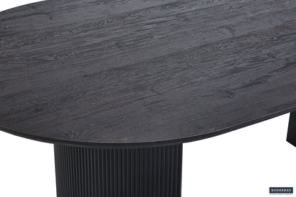 Tafel 'Lagos' 200 cm Ovaal Decor Donkerbruin (2c) - foto 5