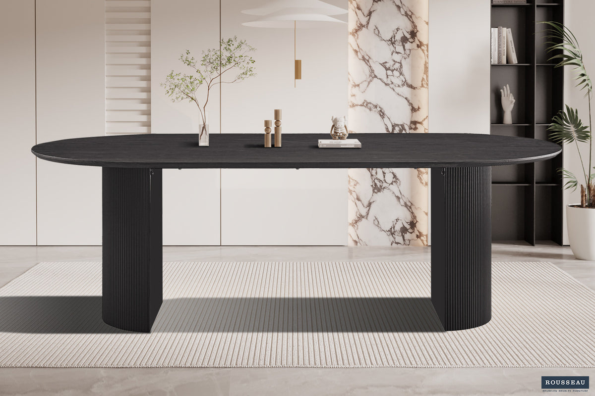 Tafel 'Lagos' 220 cm Ovaal Decor Donkerbruin  (2c) - foto 2