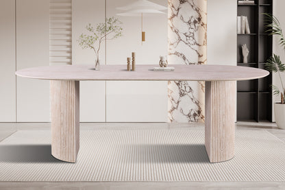 Tafel 'Lagos' 220 cm Ovaal Decor Travertin Beige (2c) - foto 2