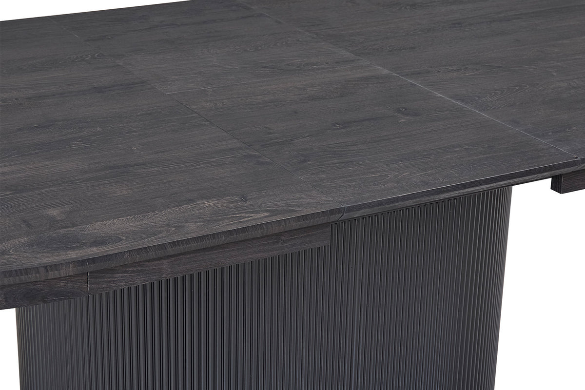 Uitschuifbare tafel 'Lagos' 180-220 cm Ovaal Decor Donkerbruin (2c) - foto 11