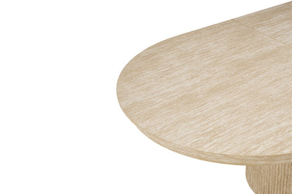 NEW - Uitschuifbare tafel 'Lagos' 180-220 cm Ovaal Decor Travertin Beige (2c) - foto 11